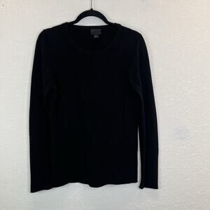 J. Crew Italian Cashmere Black Sweatshirt Size M, long sleeve, Layer, winter